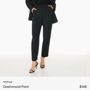Aritzia Wilfred Dashwood Pant, black, regular size 8